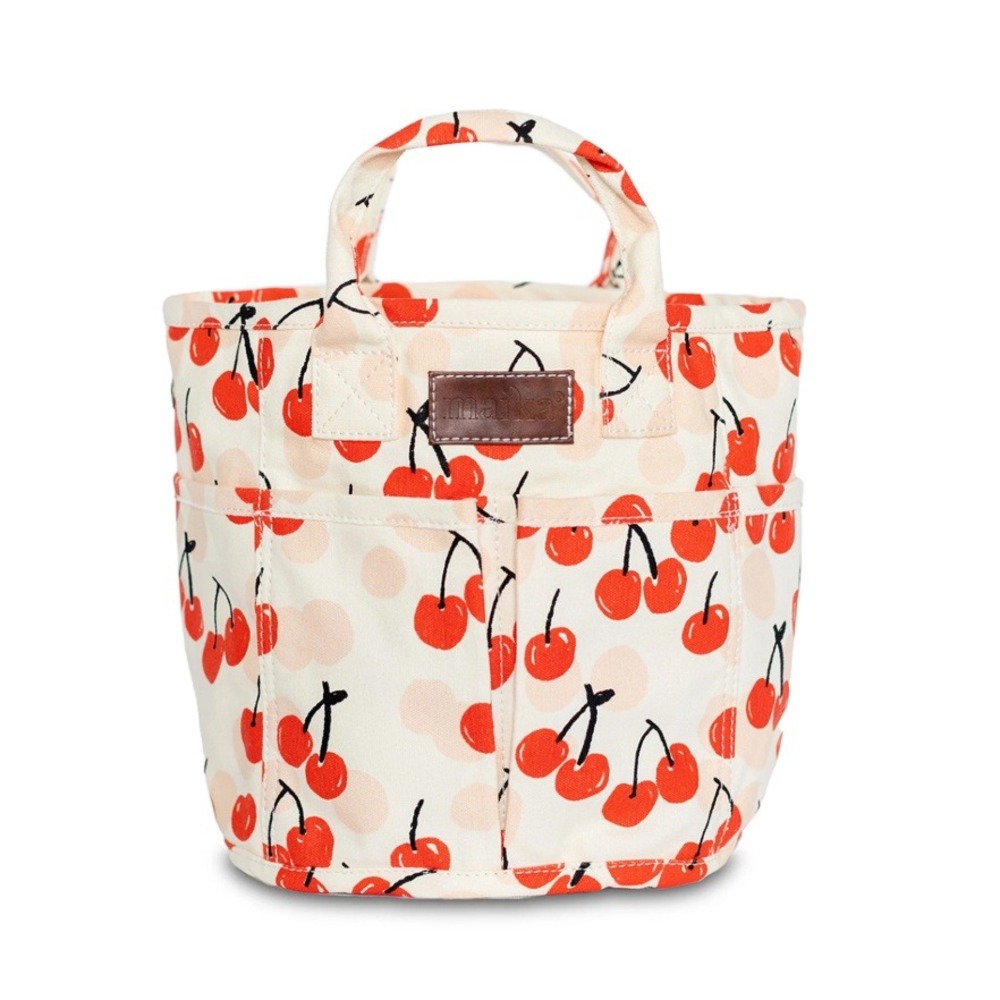 Maika Women's Cherries Project Tote Recycled Canvas Craft Bag One Size